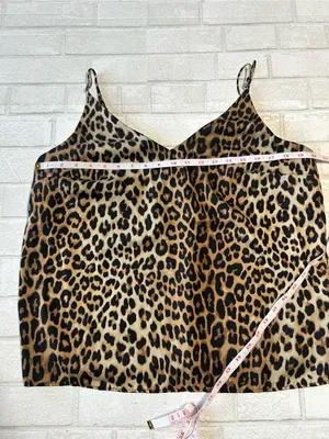 H&M Leopard Print Satin Cami Top - Brown and Black thumbnail 5