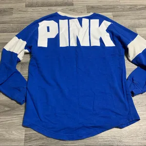 🌿Victoria’s Secret Royal Blue Long Sleeve Shirt thumbnail 8
