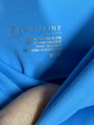 Aerie Offline Women‎ Leggings Sz XL Long Blue Real Me Extra Bootcut High Rise thumbnail 3