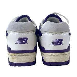 New Balance 550 Women's White Purple Lace Up Low Top Athletic Sneakers Shoes 7 thumbnail 3