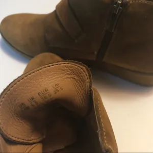 Franco Sarto Womens Cognac Brooke Wedge Ankle Bootie Sz 8.5 thumbnail 11