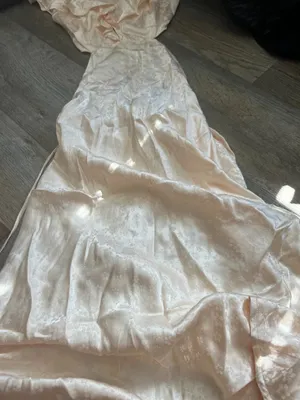 ASTR the Label Nyla Ivory Ditsy Floral Cutout Back Maxi Dress Women’s Sz M thumbnail 6