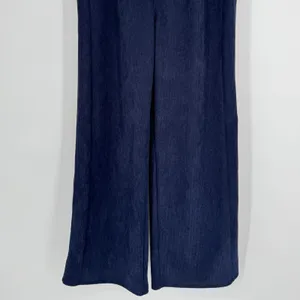 Halara Corduroy Wide Leg Pants Medium‎ Tall Navy Blue Casual Loungewear Cozy thumbnail 6