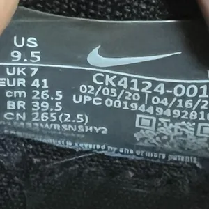 Nike Air Max Up Shoes Sneakers Womens Size 9.5 Black Iridescent Heel CK4124-001 thumbnail 5