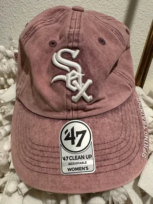 47 Brand CHICAGO WHITE SOX Well Worn Raised Chain Cap Pink Washed Women’s thumbnail 1