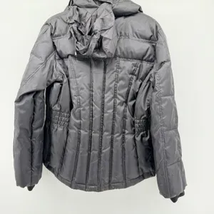 Guess Womens Black Down Feather Puffer Jacket Coat T361255 Snap Zip Front Pocket thumbnail 2