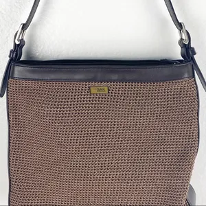 THE SAK Elliott Luca Brown Crochet Knit Adjustable Strap Shoulder Bag Casual thumbnail 12
