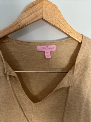 Lilly Pulitzer Colene sweater tan xxs thumbnail 3