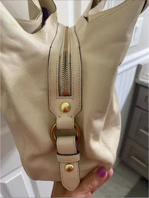 Coach Madison Maggie large Shoulder Tote Creamy Leather Hobo Bag w/2 Hang Tags thumbnail 4