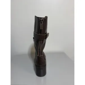 Rare Dolce Vita Lenon Leather Moto Boots Buttered Oak Size 6 Unreleased Sample thumbnail 13