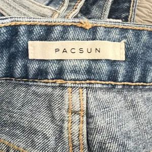 1023 |‎ PacSun High Waisted Cuffed Denim Jean Shorts Blue Womens 26 thumbnail 3