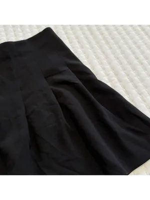 Alice + Olivia Black Employed Pleated Short Skirts A Line Sz 2 Women’s thumbnail 12