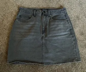 Musinsa Gray Denim Skirt thumbnail 1