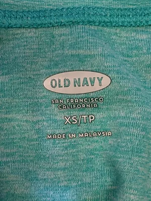Old Navy Pullover Womens XS Blue 1/4 Zip Mock Neck Athletic Running Top thumbnail 6