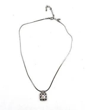Premier Designs Crystal Pendant on Silver Plated Chain thumbnail 1