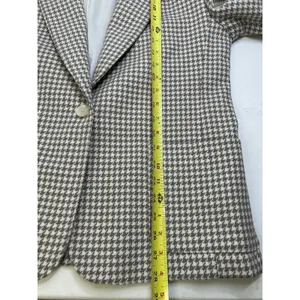 Vintage Women's Blazer New Attitude Div Of Russ Togs Herringbone Size 14 thumbnail 4
