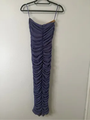 JLUXLABEL Purple/Silver Celestia Midi Dress thumbnail 4