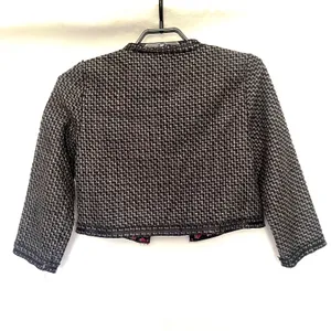 Olsenboye Cropped Houndstooth Womens Blazer M Dark Academia Indie Sleaze Preppy thumbnail 7