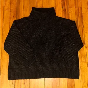 Old Navy Black and White Speckled Sweater thumbnail 1