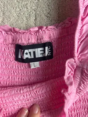 katie j nyc pink dress teen/kids size large thumbnail 2
