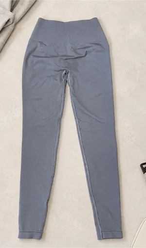 Alphalete Amplify‎ Leggings Small Blue Gray High Rise Scrunch Seamless thumbnail 1
