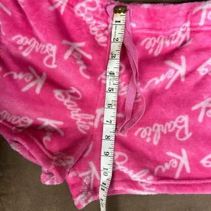 Barbie Ken Apparel Matel Hot Pink Logo Fleece Sleep Shorts with pockets size M thumbnail 6