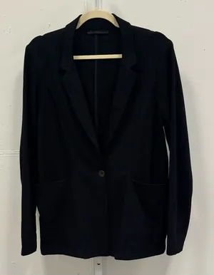 QOR Women’s Commuter Travel Jacket Performance Single Button Blazer Pockets Lg‎ thumbnail 1