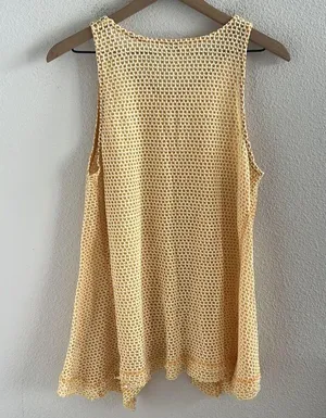 Umgee Yellow Bright Sunshine Longline Tank Large Handkerchief Large thumbnail 2