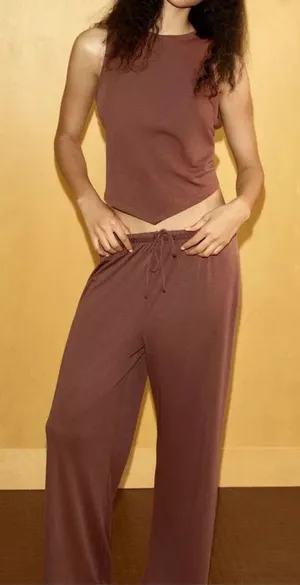 Zara flowy pants & top set. S thumbnail 1