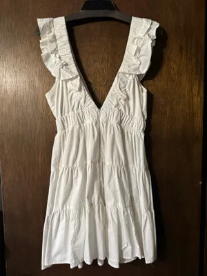 Abercrombie cotton ruffled babydoll dress S thumbnail 2