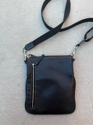 Classic Black Leather Satchel Bag Multi thumbnail 4
