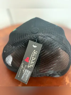 Von Dutch Black Mesh Cap with Multicolor Logo Accents thumbnail 3