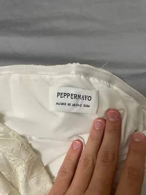 Peppermayo Mini Dress White Strapless thumbnail 3