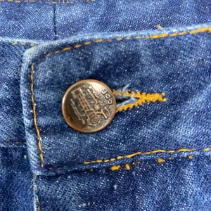 Chemin De Fer Jeans Womens 23 Blue Mid Rise Denim‎ Hippie 70s Vintage thumbnail 7