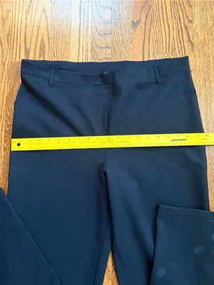 Quince Ultra-Stretch Ponte Straight Leg Pants XL Black Pull-On Work Travel thumbnail 8