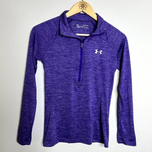 Under Armour Purple Quarter Zip Athletic Top thumbnail 4