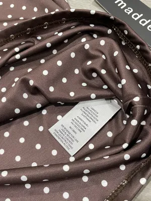 Madden Girl brown polka top thumbnail 3