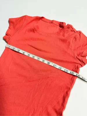 Out from Under orange short sleeve Tshirt Ribbed Size S/XS thumbnail 5
