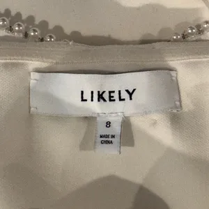 NEW LIKELY Helen Strapless Gown in White Size 8 thumbnail 13