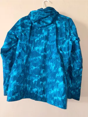 Columbia women’s blue pattern rain jacket windbreaker S thumbnail 4