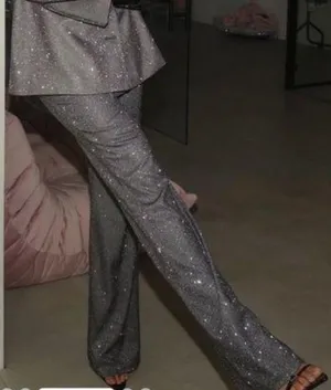 SLA The Label Glitter Santorini Wide Leg Trouser Pants Size XS Party Event Night thumbnail 1
