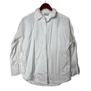 Gestuz white oversized boxy fit button down shirt sz 36 US 4 thumbnail 2