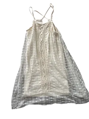 Wrangler Cream Lace-Front Spaghetti Strap Dress thumbnail 1