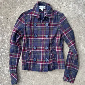 Aeropostale S Plaid Peacoat jacket fall staple thumbnail 1