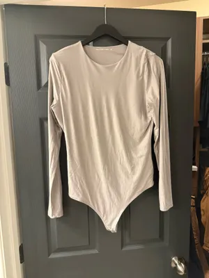 Abercrombie Grey Bodysuit L thumbnail 2