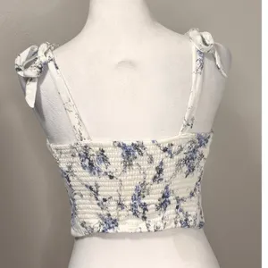 Abercrombie & Fitch Crop Top Women S Floral Sweetheart Cottage Festival Summer‎ thumbnail 4