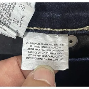Gloria Vanderbilt Women’s Dark Wash Blue Denim Straight Leg Mid Rise Jeans 10 thumbnail 8
