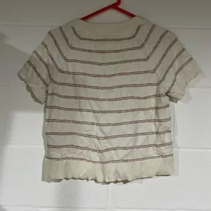 Madewell Cream and Brown Knit Sweater small thumbnail 2