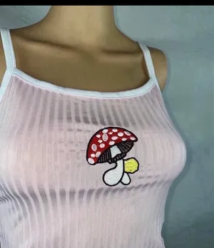 NEW Mushroom tank top Pink thumbnail 4