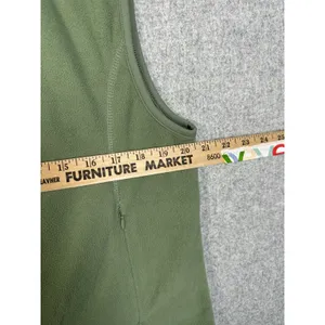 10,000 Above Sea Level Womens XL Vest Fleece Green Zip Sleeveless Hiking Comfort thumbnail 5